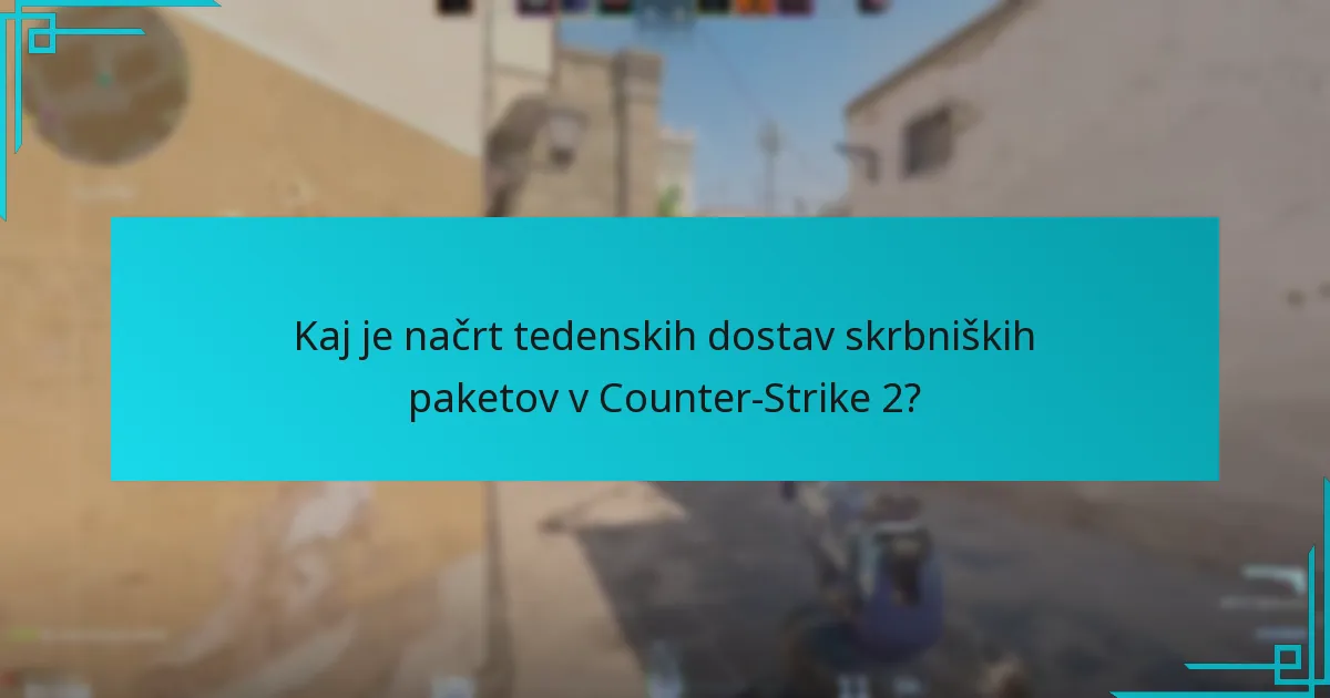 Katere predmete lahko igralci pričakujejo v skrbniških paketih?