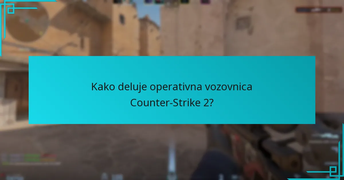 Kako deluje operativna vozovnica Counter-Strike 2?