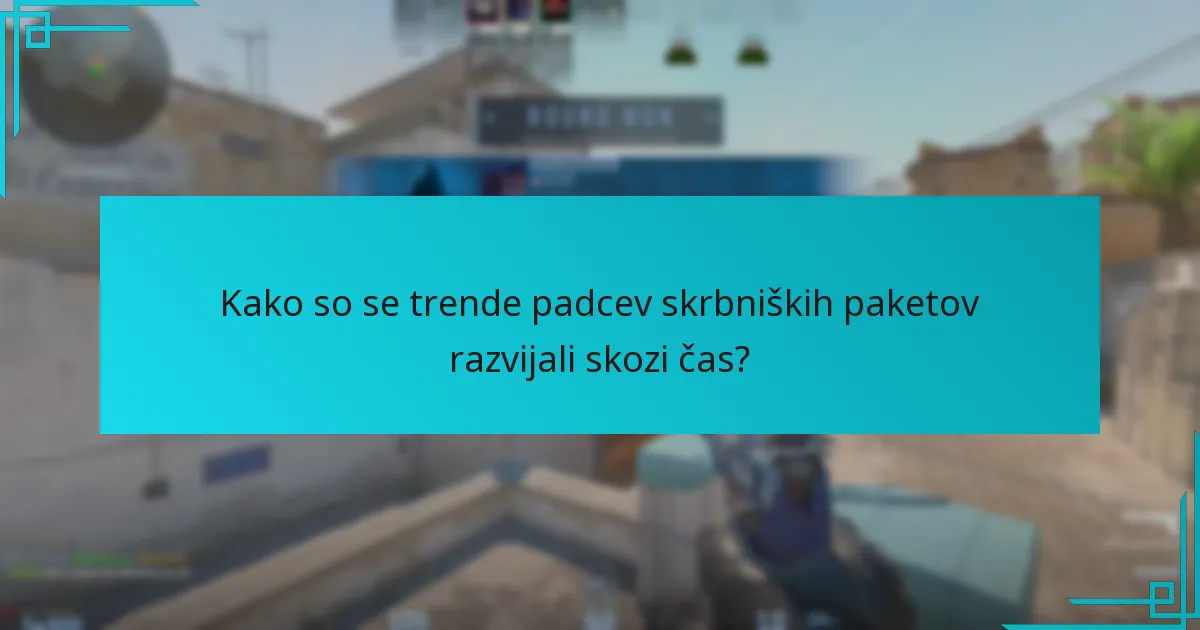 Katere strategije lahko igralci uporabijo za maksimizacijo padcev skrbniških paketov?