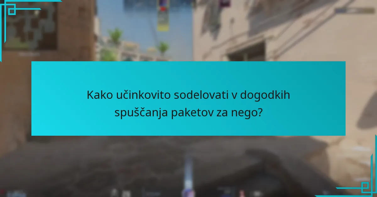Katere predmete vsebujejo paketi za nego?