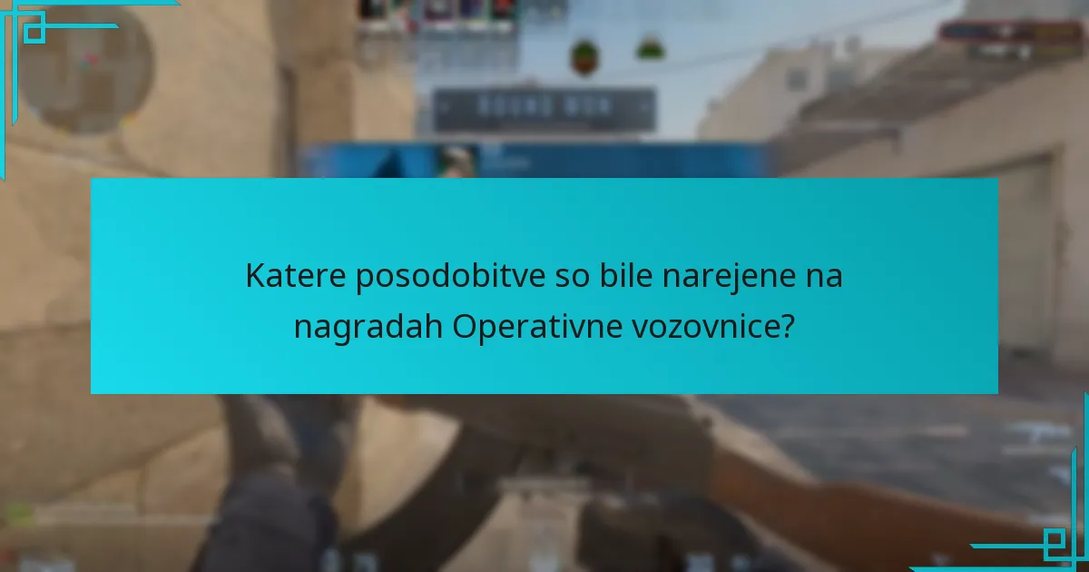 Katere so stroške, povezane z Operativno vozovnico?