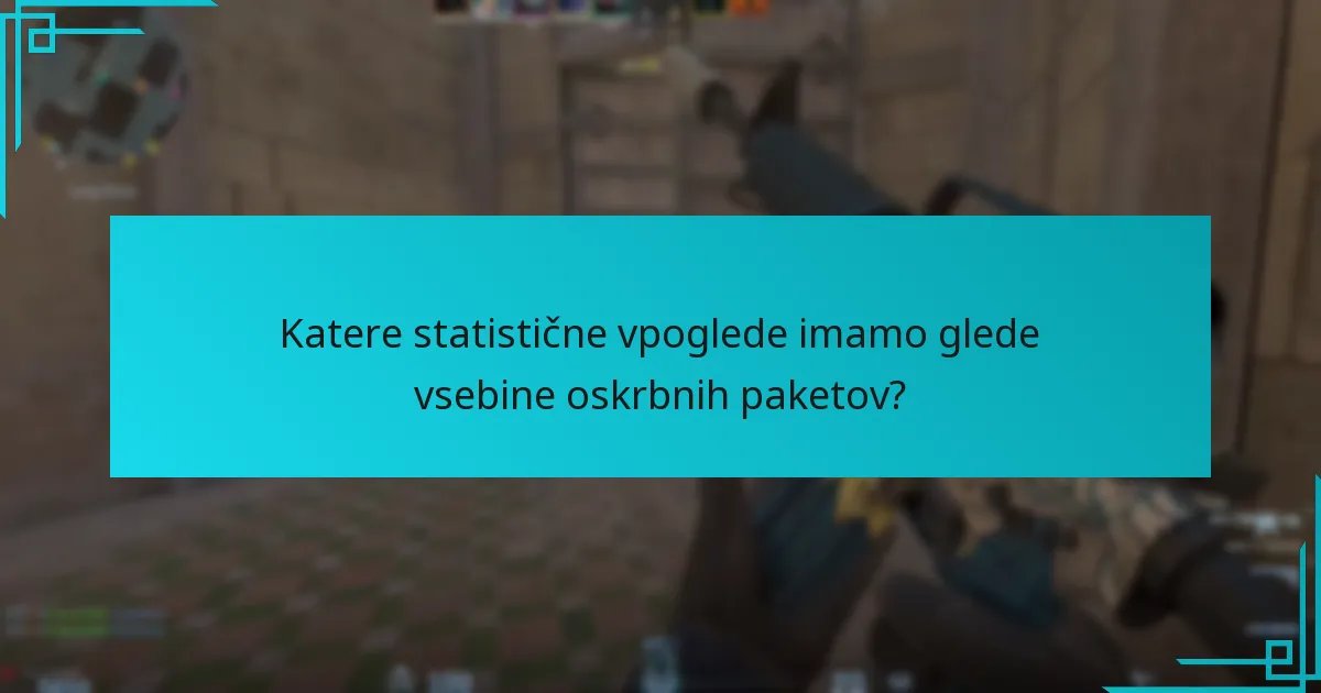 Katere vpoglede skupnosti in najboljše prakse imamo za oskrbene pakete?